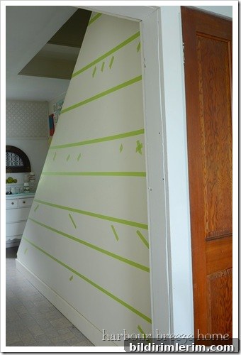 taped wall