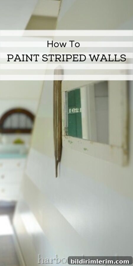 How to Paint Striped Walls