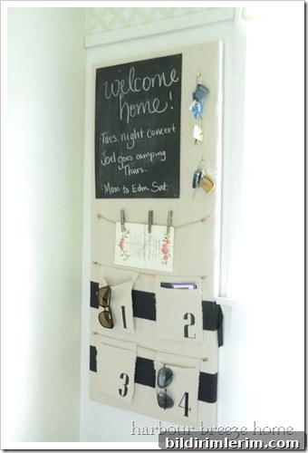 pottery barn inspired family command center at harbour breeze