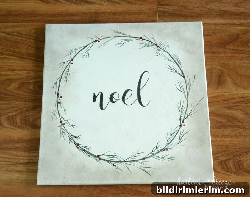painted thrift store canvas