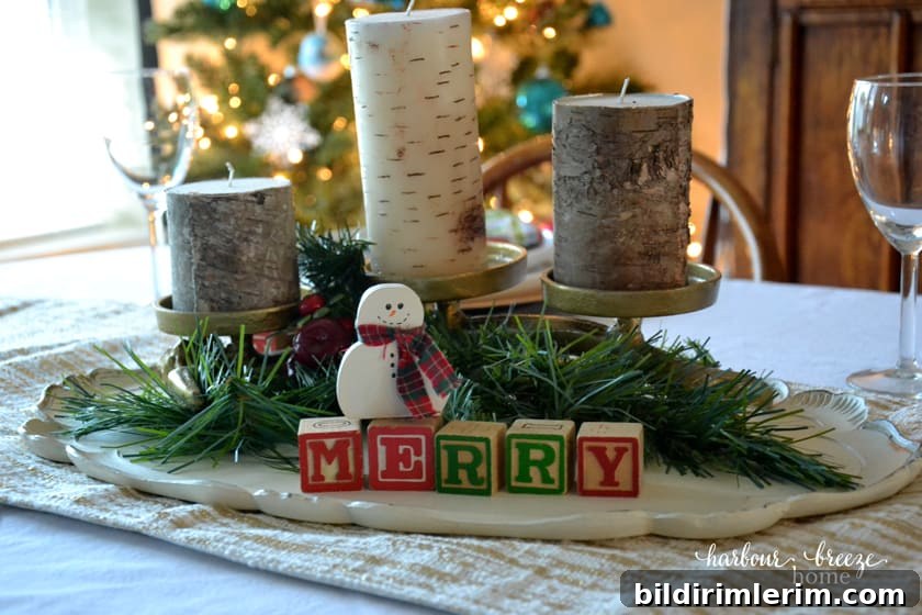 Christmas tablescape
