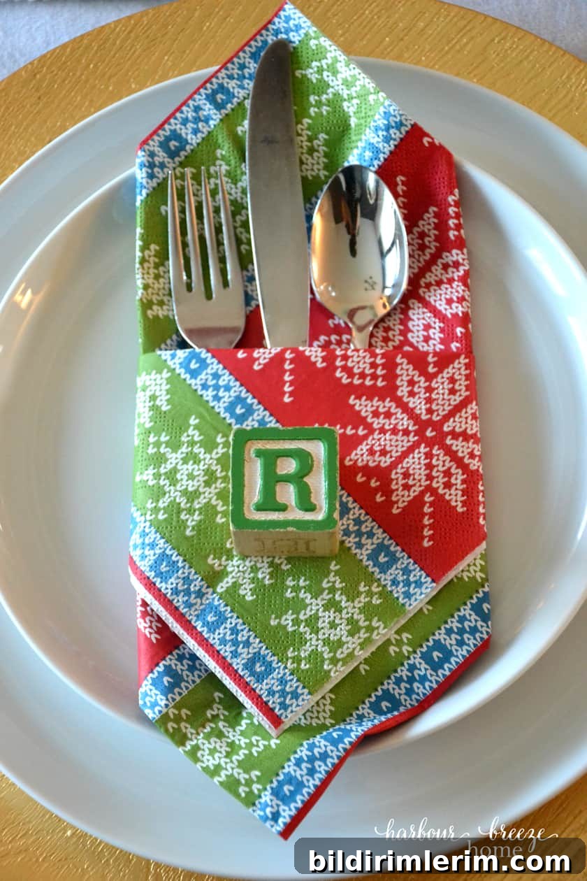 festive table setting