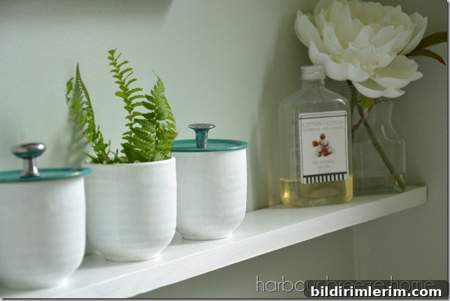 Painted containers with a clear sealer applied.