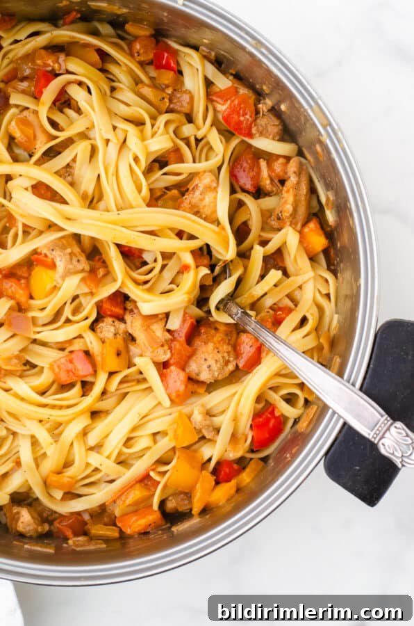 Leftover Cajun chicken pasta