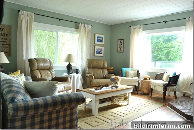 Living room after