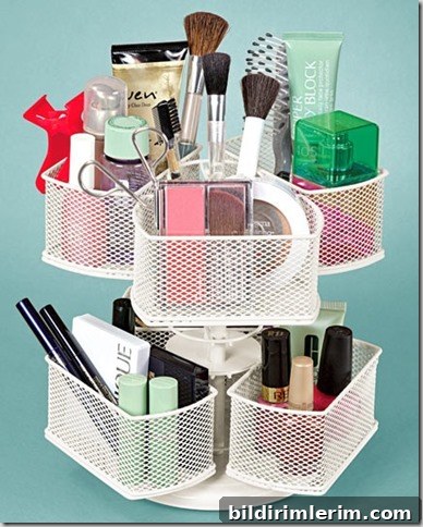 lazy susan make-up organizer