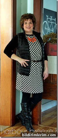 fashion over 40 dress with vest