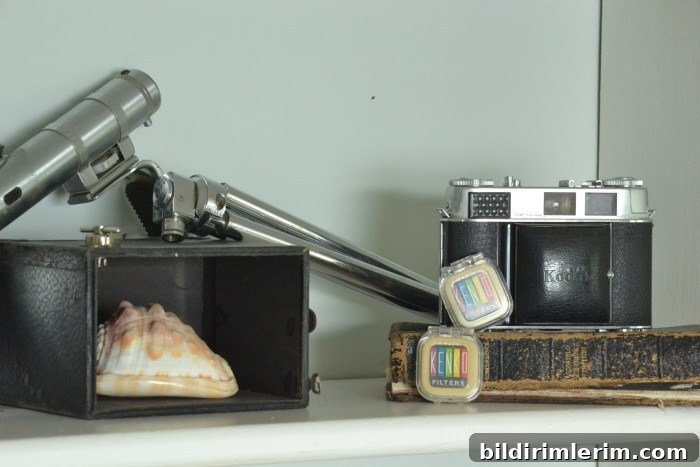 styling bookcases using old cameras and other sentimental things | harbourbreezehome.com