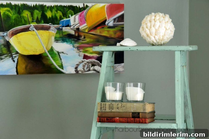 beach cottage spring decor | harbourbreezehome.com