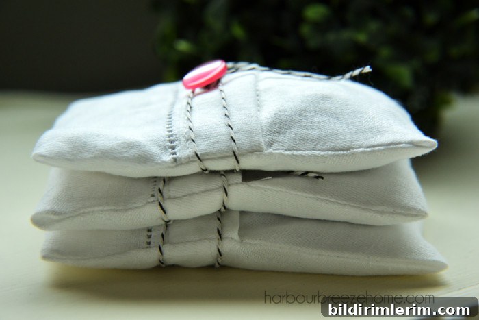 vintage linen sachets