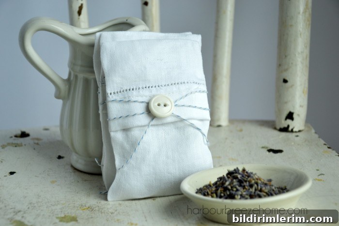 vintage linen sachets at harbourbreezehome.com