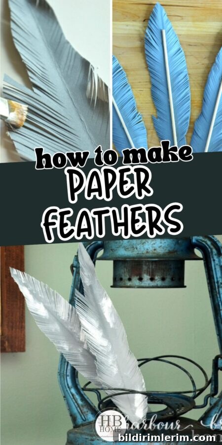 DIY Paper Feathers Tutorial: Handmade Feather Crafts 8 img 7688 7
