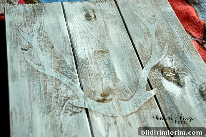 Wood antlers finished