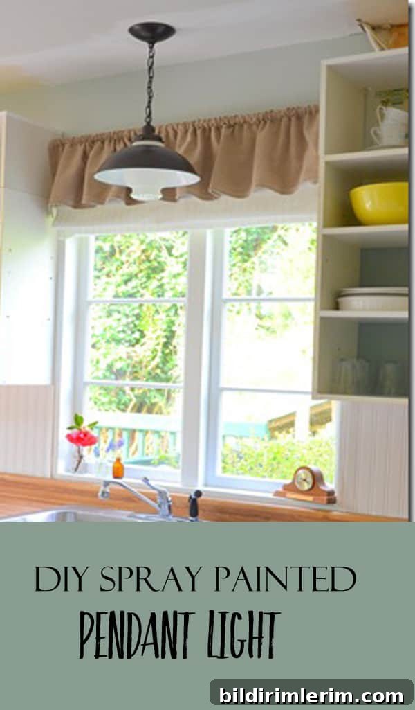 DIY Pendant Light | This spray paint project transforms a thrifty light into a modern farmhouse designer look. DIY Pendant Light | This spray paint project transforms a thrifty light into a modern farmhouse designer look.