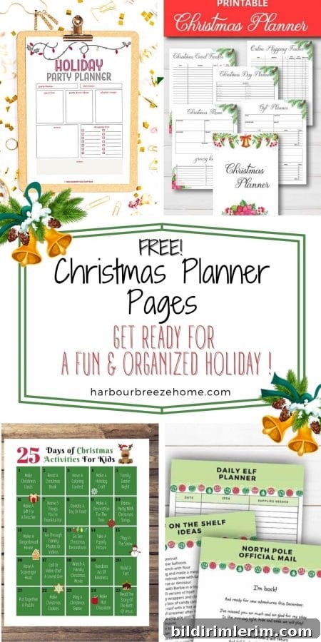 Free Printable Christmas Planner Pages - a Roundup of options in a collage