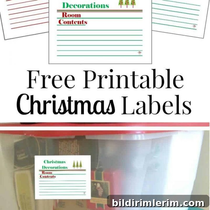 Free Printable Christmas Labels