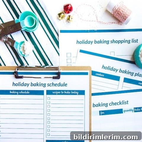 Organize Your Christmas Cookie Baking Schedule | Free Printable Baking List
