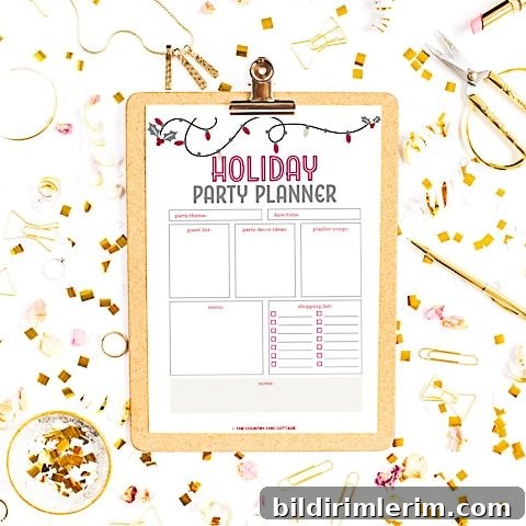 Free Printable Party Planner for the Holidays