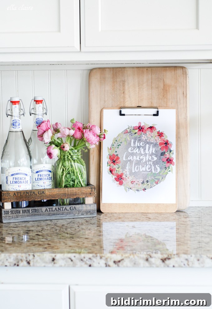 Ways to Use Free Printables in Your Home via harbourbreezehome.com