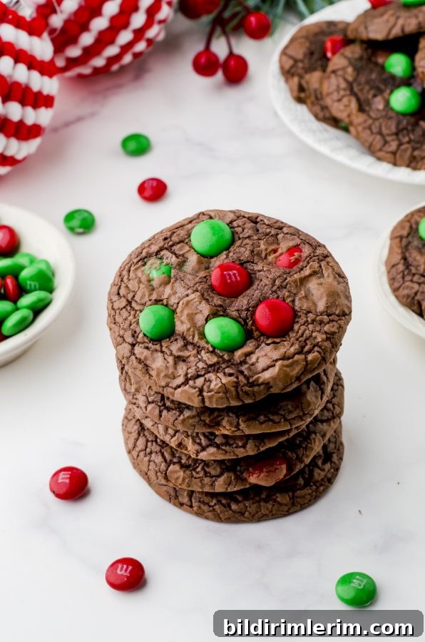 Brownie mix cookies on a plate