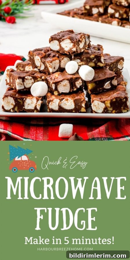 Quick and easy microwave fudge that can be made in 5 minutes