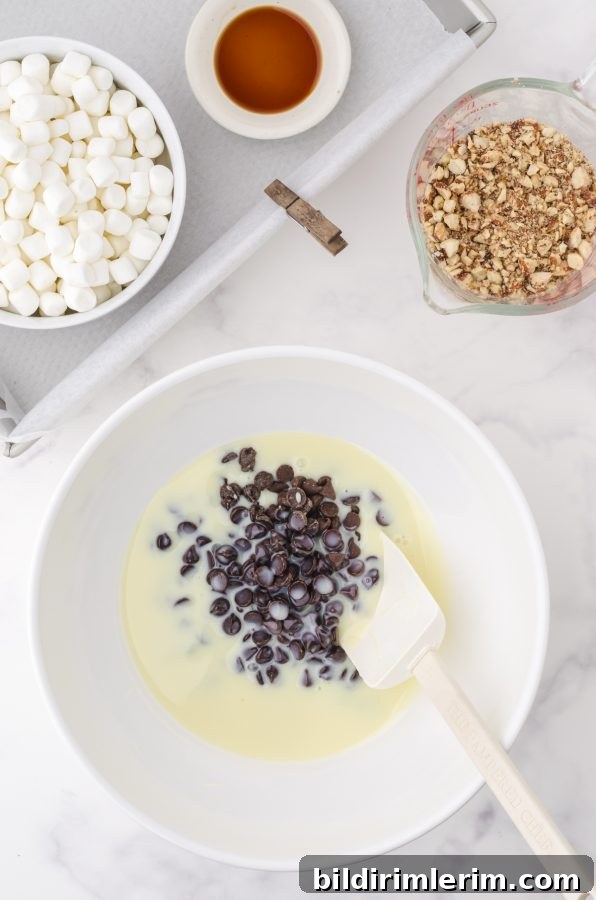 ingredients for quick 5 minute fudge