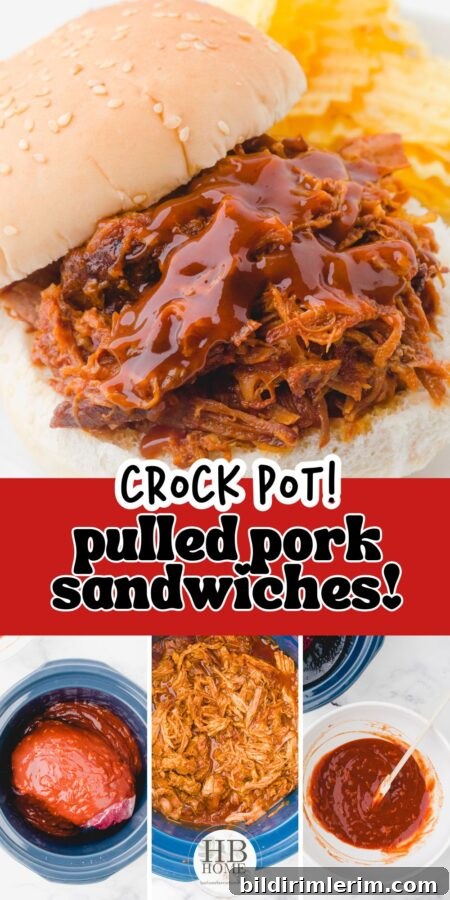 Crock Pot Pulled Pork Recipe: Tender, Juicy BBQ Flavor 10 Crock Pot Pulled Pork Recipe - pin image