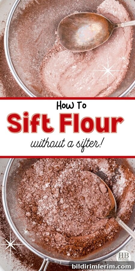 Bowl of flour with sieve alternatives