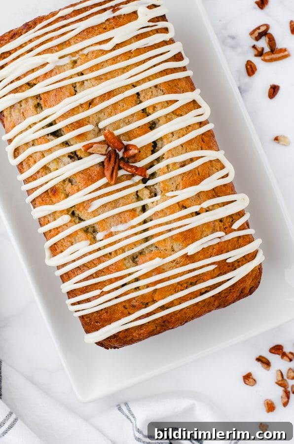 Sliced buttermilk banana bread on a plate