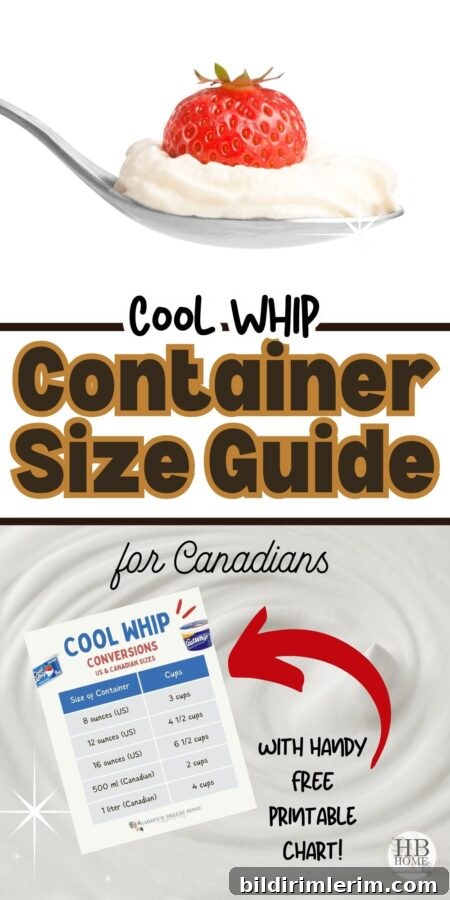 Pinned recipe and Cool Whip container reminder