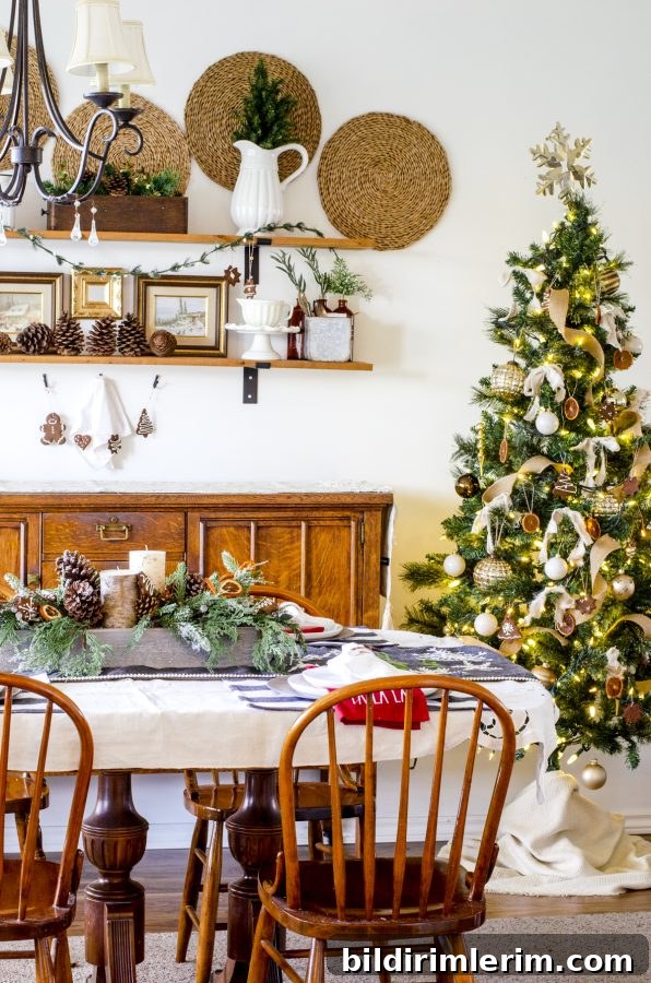 Cozy holiday entry