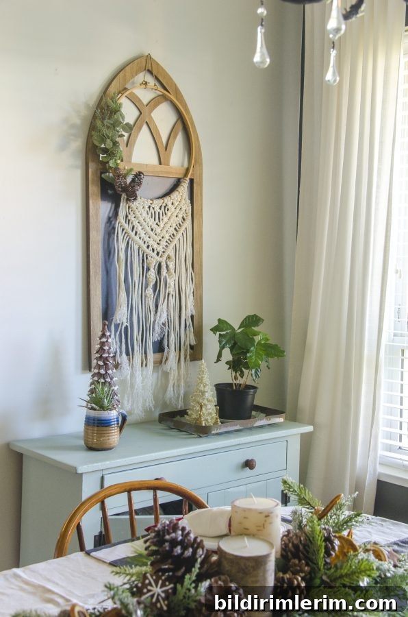 Macrame wall hanging wreath
