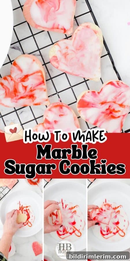 Pin this marbled icing recipe
