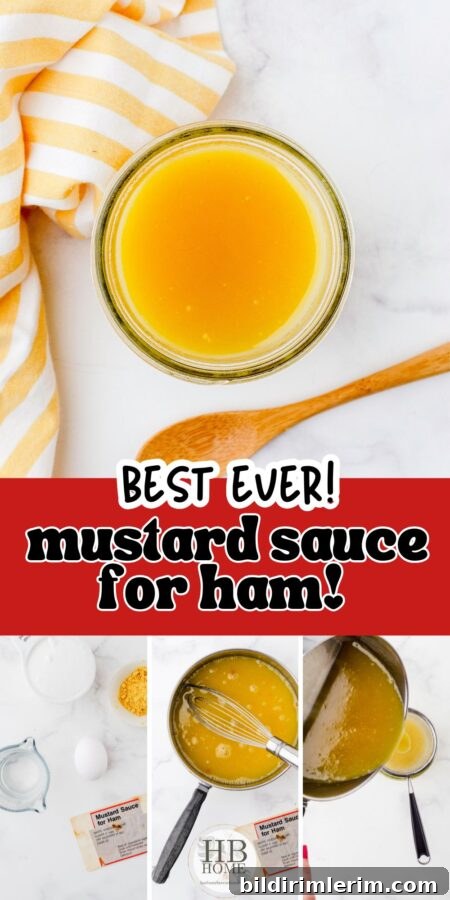 Grandma's Classic Mustard Sauce Recipe for Holiday Ham 7 Jar of mustard sauce ready to serve