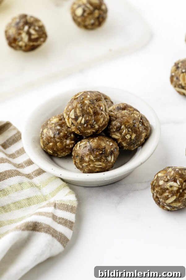 date balls in a small bowl