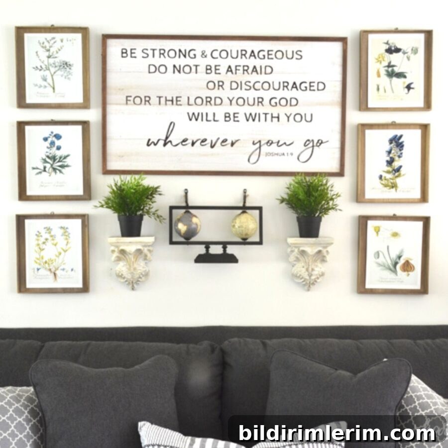 How to Hang Wall Decor: Tips and Practical Hacks 5 gallery wall of picture above a couch