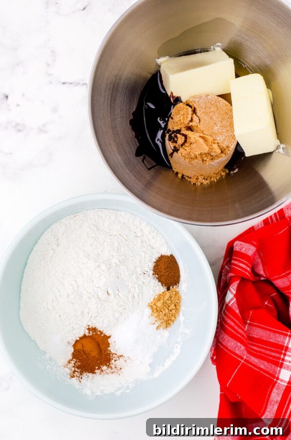 Ingredients needed for chewy gingersnaps recipe