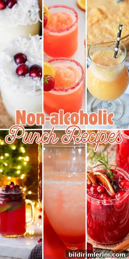 Festive Non-Alcoholic Punch Recipes for Holidays and Parties 11 Festive non-alcoholic punch to pin