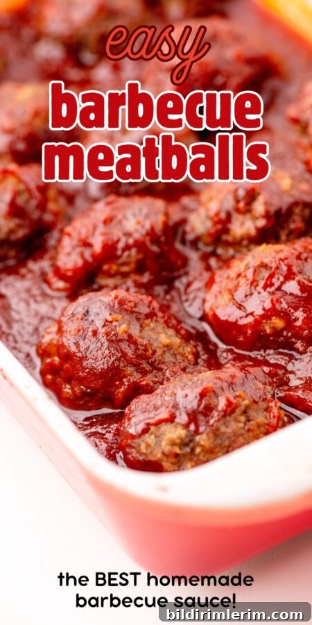 Barbecue meatballs ready to serve.