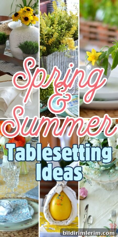 Spring and Summer Table Setting Ideas to Inspire 4 Pin-worthy spring table