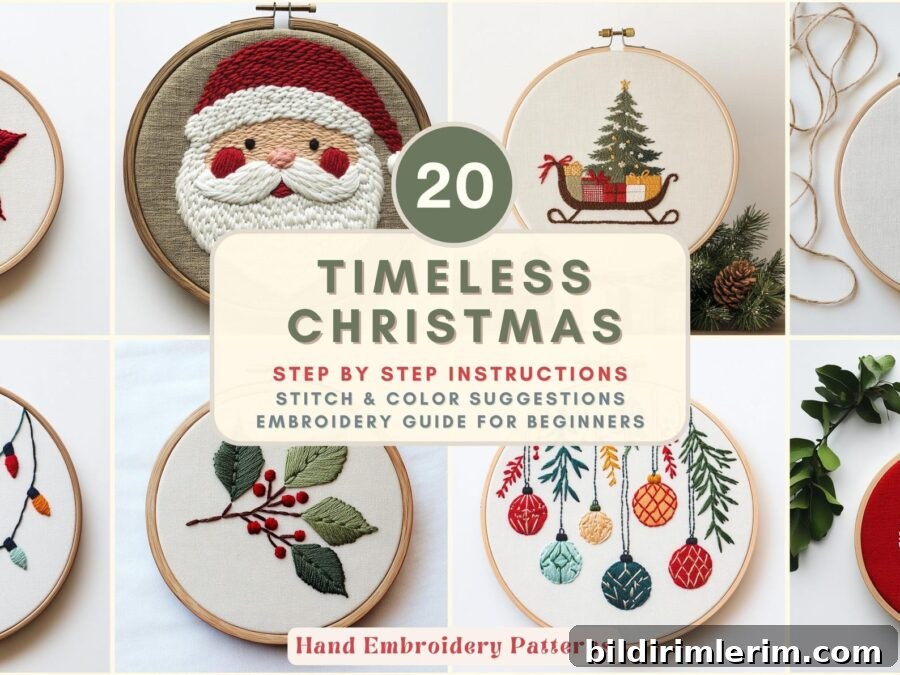 Christmas embroidery kit designs