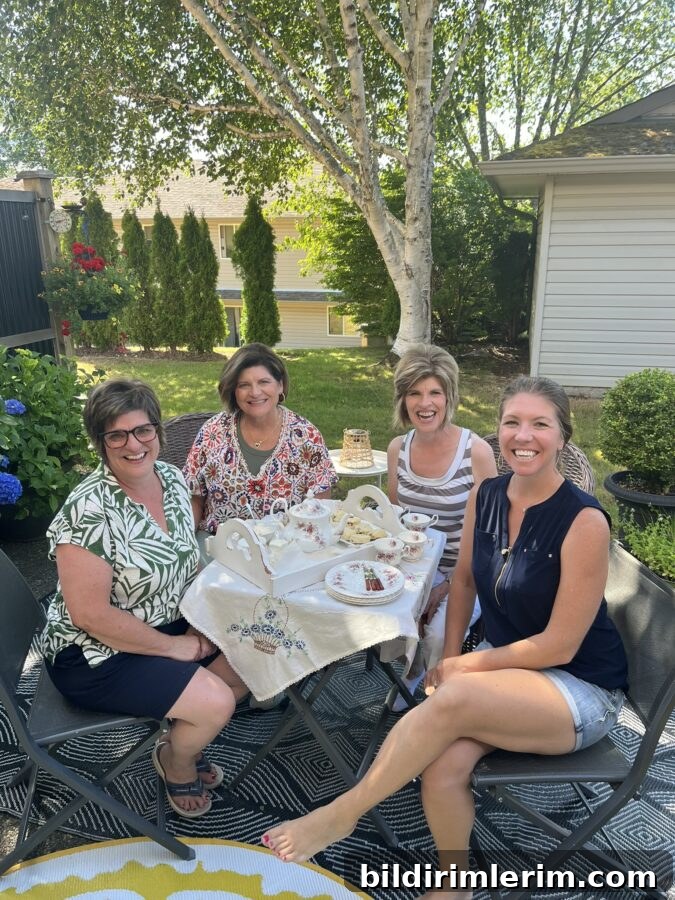 Summer tea party with scones