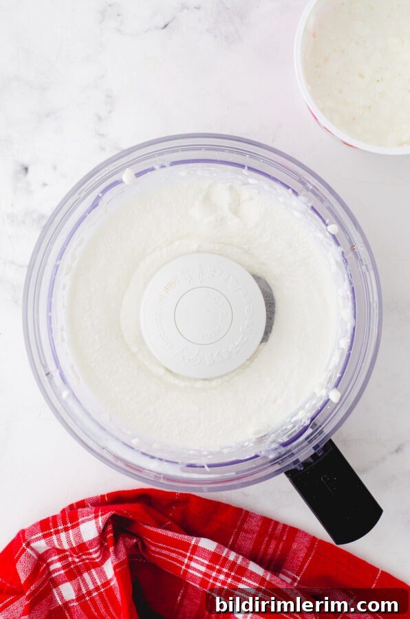 Creamy Whipped Mashed Potatoes with Cottage Cheese 5 Cottage cheese pureed in a food processor