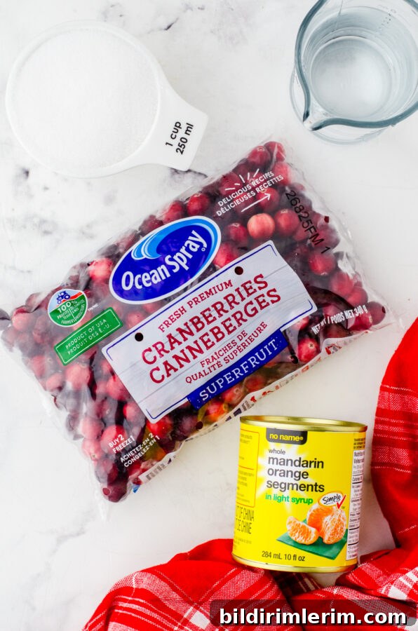 Homemade Cranberry Sauce with Mandarin Oranges 3 Ingredients for cranberry sauce with mandarin oranges