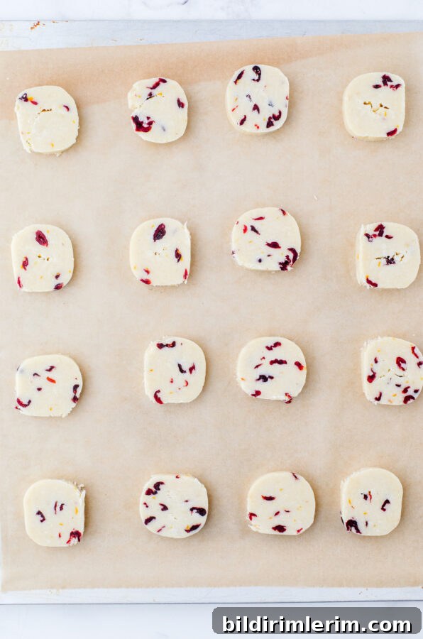 whipped shortbread cookies before baking