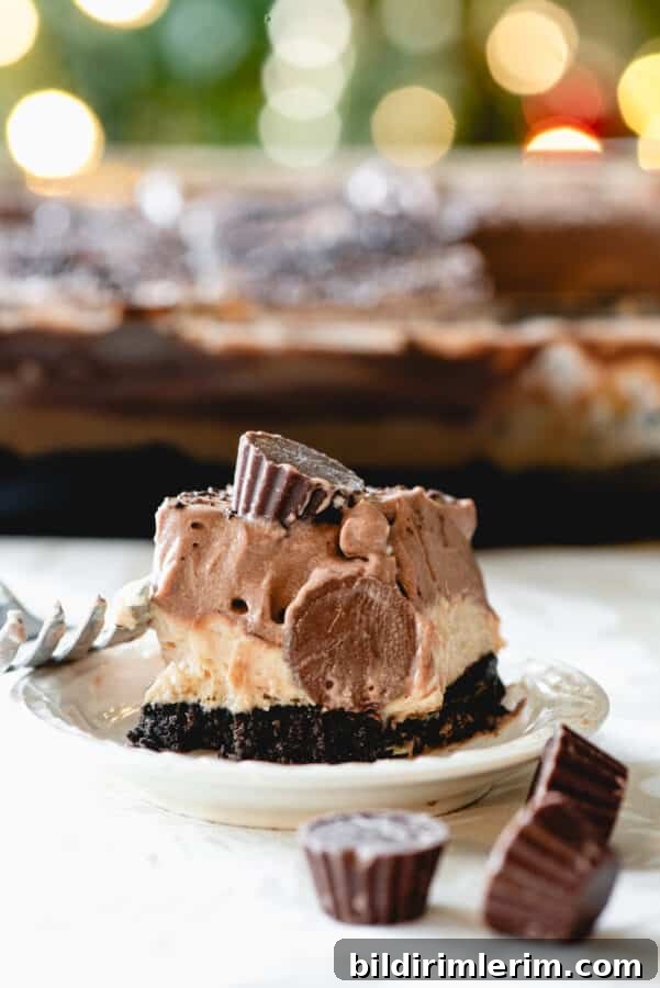 No-bake dessert on serving plate