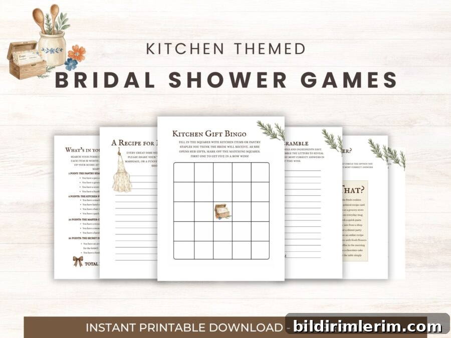 Recipe for Love bridal shower games preview