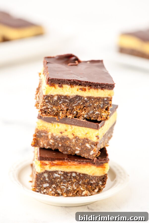 Nanaimo bars served