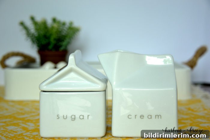 Advice for the new bride ~ A bridal shower devotional - picture of a cream and sugar set