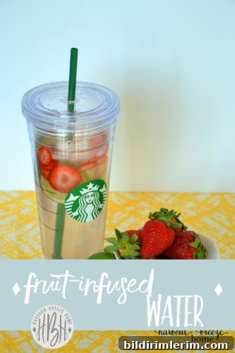 fruit infused water ~ helps suppress appetite